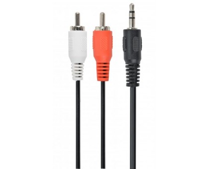 Аудіо-кабель Cablexpert CCA-458-20M, 3.5мм/2хRCA-тюльпан тато, довжина 20м., стерео Аудіо-кабель Cablexpert CCA-458-20M, 3.5мм/2хRCA-тюльпан тато, довжина 20м., стерео