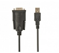 Перехідник Cablexpert UAS-DB9M-02, USB А-тато/DB9M (serial port), 1.5 м