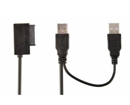 Перехідник Cablexpert A-USATA-01 з USB 2.0 на Slimline SATA 13 pin Перехідник Cablexpert A-USATA-01 з USB 2.0 на Slimline SATA 13 pin