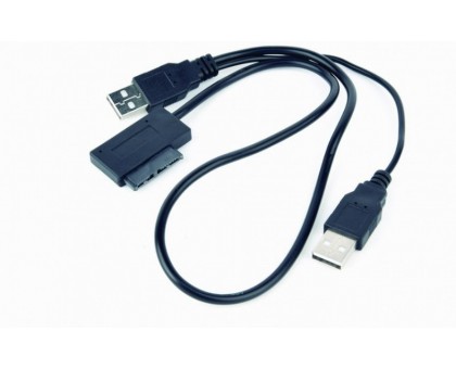 Перехідник Cablexpert A-USATA-01 з USB 2.0 на Slimline SATA 13 pin Перехідник Cablexpert A-USATA-01 з USB 2.0 на Slimline SATA 13 pin
