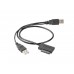 Перехідник Cablexpert A-USATA-01 з USB 2.0 на Slimline SATA 13 pin