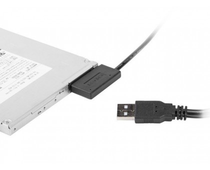 Перехідник Cablexpert A-USATA-01 з USB 2.0 на Slimline SATA 13 pin Перехідник Cablexpert A-USATA-01 з USB 2.0 на Slimline SATA 13 pin