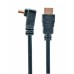Кабель Cablexpert CC-HDMI490-15, HDMI V.1.4 вилка/кутова вилка, з позолоченими контактами, 4.5 м