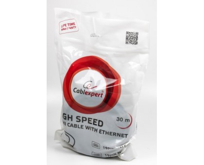 Кабель Cablexpert CC-HDMI4-30M, HDMI V.1.4, вилка/вилка, з позолоченими коннекторами, 30 м Кабель Cablexpert CC-HDMI4-30M, HDMI V.1.4, вилка/вилка, з позолоченими коннекторами, 30 м