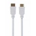 Кабель Cablexpert CC-HDMI4-W-10, HDMI V.2.0, вилка/вилка, з позолоченими конекторами, 3 м, білий колір