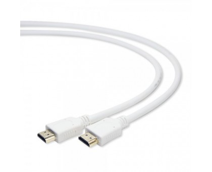Кабель HDMI Cablexpert CC-HDMI4-W-6, V.2.0, 4К 60 Гц, позолочені конектори, 1.8 м, білий Кабель HDMI Cablexpert CC-HDMI4-W-6, V.2.0, 4К 60 Гц, позолочені конектори, 1.8 м, білий