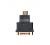 Адаптер Cablexpert A-HDMI-DVI-3, HDMI тато /DVI мама, позолочені контакти