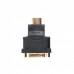 Адаптер Cablexpert A-HDMI-DVI-3, HDMI тато /DVI мама, позолочені контакти