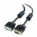 Подовжувач Cablexpert CC-PPVGAX-10-B, преміум якість, VGA HD15M папа /HD15F мама, подвійно-екранований, з 2-ма феритами, 3 м, чорний