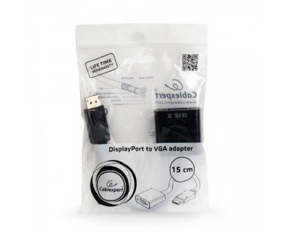 Адаптер-перехідник DisplayPort на VGA Cablexpert A-DPM-VGAF-02 Адаптер-перехідник DisplayPort на VGA Cablexpert A-DPM-VGAF-02