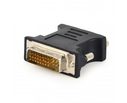 Адаптер Cablexpert A-DVI-VGA-BK, DVI-A 24-пін тато/VGA 15-пін HD (3 ряда) мама Адаптер Cablexpert A-DVI-VGA-BK, DVI-A 24-пін тато/VGA 15-пін HD (3 ряда) мама