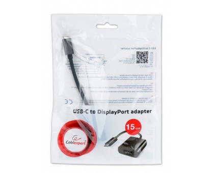 Адаптер-перехідник USB Type-C на DisplayPort Cablexpert A-CM-DPF-01 Адаптер-перехідник USB Type-C на DisplayPort Cablexpert A-CM-DPF-01