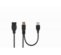 Подовжувач Cablexpert CCP-USB22-AMAF-3, преміум якість, подвійний USB 2.0 A-папа/A-мама, 0.9 м