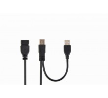 Подовжувач Cablexpert CCP-USB22-AMAF-3, преміум якість, подвійний USB 2.0 A-папа/A-мама, 0.9 м