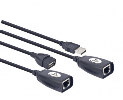 Подовжувач Cablexpert UAE-30M по звитій парі., USB 1.1, до 30 м., чорний колір Подовжувач Cablexpert UAE-30M по звитій парі., USB 1.1, до 30 м., чорний колір