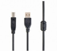 Кабель Cablexpert CCF-USB2-AMBM-10, преміум якість USB 2.0 A-тато/B-тато, 3 м., з феритовою серцевиною