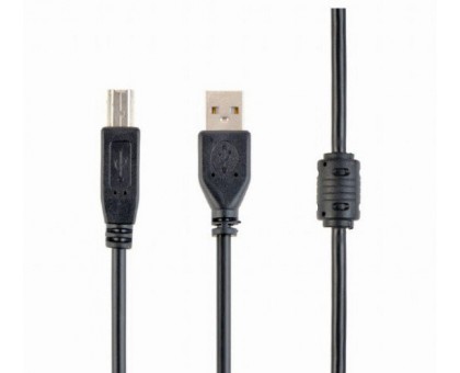 Кабель Cablexpert CCF-USB2-AMBM-10, преміум якість USB 2.0 A-тато/B-тато, 3 м., з феритовою серцевиною Кабель Cablexpert CCF-USB2-AMBM-10, преміум якість USB 2.0 A-тато/B-тато, 3 м., з феритовою серцевиною