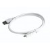 Кабель micro Cablexpert CCP-mUSB2-AMBM-W-0.5M, USB 2.0 A-тато/Micro B-тато, 0.5 м., білого кольору