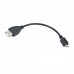 Кабель-адаптер USB OTG A-OTG-AFBM-001 для пристроїв, AF - Micro BM, 0.15м