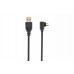 Кабель Cablexpert CCB-USB2-AMmDM90-6, преміум якість USB 2.0 A-папа/B-папа,кутовий, 1.8 м.блістер