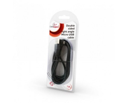 Кабель Cablexpert CCB-USB2-AMmDM90-6, преміум якість USB 2.0 A-папа/B-папа,кутовий, 1.8 м.блістер Кабель Cablexpert CCB-USB2-AMmDM90-6, преміум якість USB 2.0 A-папа/B-папа,кутовий, 1.8 м.блістер