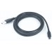 Кабель Cablexpert CCB-USB2-AMmDM-6, преміум якість USB 2.0 A-папа/B-папа,кутовий, 1.8 м.блістер