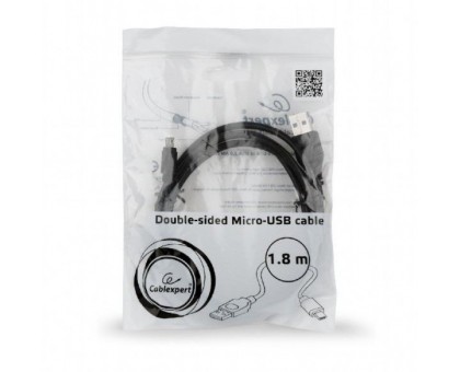 Кабель Cablexpert CC-USB2-AMmDM-6, USB 2.0 A-папа/B-папа, 1.8 м Кабель Cablexpert CC-USB2-AMmDM-6, USB 2.0 A-папа/B-папа, 1.8 м