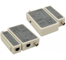 Тестер Cablexpert NCT-1, для RJ45, RG58 кабелів