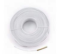 Телефонний кабель Cablexpert TC1000S, плоский, бухта 100 м, білий