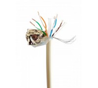 Звита пара,Cablexpert FPC-6004-L/100, CAT6, багатожильна, алюміній під міддю (CCA з AWG24), екранована фольгою, 100 м