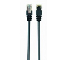 Патч корд Cablexpert PP22-0.5M/BK, FTP, литий,  50u" штекер із фіксатором, 0.5 м, чорний