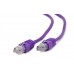 Патч корд Cablexpert PP12-0.25M/V, UTP, категорія. 5E, литий, 50u" штекер із фіксатором, 0.25 м, фіолетовий