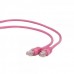 Патч корд Cablexpert PP6-5M/RO, FTP, категорія. 6, литий, 50u" штекер із фіксатором, 5.0 м, рожевий