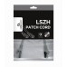Патч корд Cablexpert PP6A-LSZHCU-1.5M, S/FTP, литий, 50u" штекер з защіпкою, 1.5 м, сірий