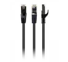 Патч корд Cablexpert PP6A-LSZHCU-BK-0.25M, S/FTP, литий, 50u" штекер із фіксатором, 0,25 м, чорний