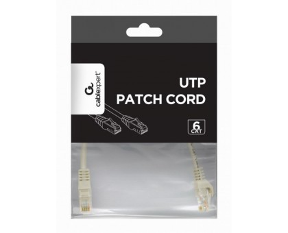 Патч корд Cablexpert PP6U-0.25M, UTP, категорія. 6, литий, 50u" штекер із фіксатором, 0.25 м, сірий Патч корд Cablexpert PP6U-0.25M, UTP, категорія. 6, литий, 50u" штекер із фіксатором, 0.25 м, сірий