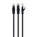 Патч корд Cablexpert PP6U-3M/BK, UTP, категорія. 6, литий, 50u" штекер із фіксатором, 3 м, чорний