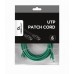 Патч корд Cablexpert PP6U-5M/G, UTP, категорія. 6, литий, 50u" штекер із фіксатором, 5 м, зелений