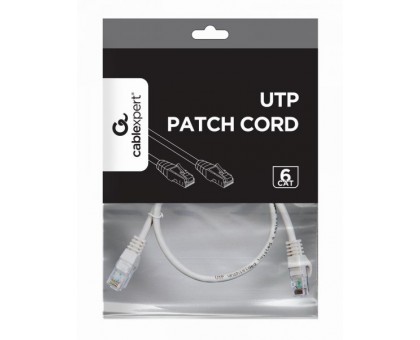 Патч корд Cablexpert PP6U-0.5M, UTP, категорія. 6, литий, 50u" штекер із фіксатором, 0.5 м, сірий Патч корд Cablexpert PP6U-0.5M, UTP, категорія. 6, литий, 50u" штекер із фіксатором, 0.5 м, сірий