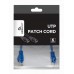 Патч корд Cablexpert PP6U-0.25M/B, UTP, категорія. 6, литий, 50u" штекер із фіксатором, 0.25 м, синій