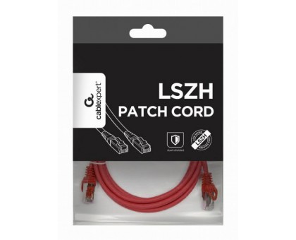 Патч корд Cablexpert PP6A-LSZHCU-R-0.5M, S/FTP, литий, 50u" штекер із фіксатором, 0,5 м, червоний Патч корд Cablexpert PP6A-LSZHCU-R-0.5M, S/FTP, литий, 50u" штекер із фіксатором, 0,5 м, червоний
