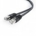 Патч корд Cablexpert PP22-2M/BK, FTP, литий, 50u" штекер із фіксатором, 2 м, чорний