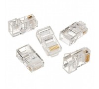 Конектор Cablexpert LC-8P8C-001/10, 8P8C, CAT-5e, UTP, позолочені контакти (10шт)