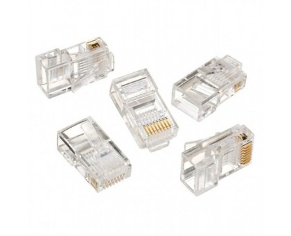 Конектор Cablexpert LC-8P8C-001/10, 8P8C, CAT-5e, UTP, позолочені контакти (10шт) Конектор Cablexpert LC-8P8C-001/10, 8P8C, CAT-5e, UTP, позолочені контакти (10шт)