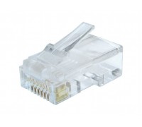 Конектор Cablexpert LC-8P8C-002/10, 8P8C, CAT-6, UTP, позолочені контакти (10шт)