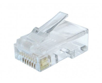 Конектор Cablexpert LC-8P8C-002/10, 8P8C, CAT-6, UTP, позолочені контакти (10шт) Конектор Cablexpert LC-8P8C-002/10, 8P8C, CAT-6, UTP, позолочені контакти (10шт)