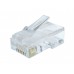 Конектор Cablexpert LC-8P8C-002/10, 8P8C, CAT-6, UTP, позолочені контакти (10шт)