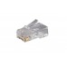 Конектор Cablexpert LC-PTF-01/10, 8P8C, CAT-5e, FTP, з наскрізними отворами, позолочені контакти (10 шт)