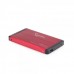 Зовнішня кишеня Gembird EE2-U3S-2-R для 2.5 SATA дисків, USB 3.0, червона