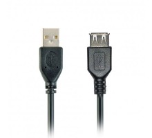 Подовжувач Cablexpert CCP-USB2-AMAF-0.15M , преміум якість USB 2.0 A-тато/A-мама, 0.15 м.